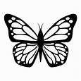 Schmetterling Symbol mit Blätter. Monarch Symbol. 20205103 Vektor Kunst ...