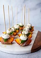 Mozzarella, Prosciutto, and Pickled Peach Appetizer Skewers | Recette ...