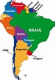 Localização do Brasil. Posição e localização do Brasil - Escola Kids