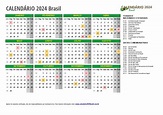 CALENDÁRIO 2024 para IMPRIMIR com feriados