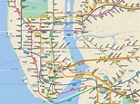 new york city subway map with streets