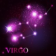 Virgo zodiac sign of the beautiful bright stars 3209059 Vector Art at ...