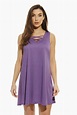 Just Love Short Trapeze Dress / Summer Dresses (Heathered Purple, 2X ...
