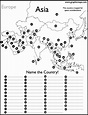 Map of Asian Countries Quiz Stats - By jbourque222