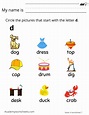 Learn the Letter D d - Learning the Alphabet - Academy Worksheets