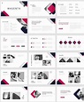 Magenta Powerpoint Template. 50 Slides | Powerpoint design templates ...