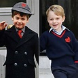 1987: Prince William during his first day at Wetherby school in London ...