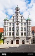 Rathaus oder Rathaus in Memmingen Innenstadt. Memmingen ist eine Stadt ...