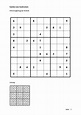 Sudoku zum Ausdrucken (leicht, mittel, schwer) - gratis download