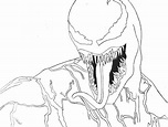 Cara Venom para colorear, imprimir e dibujar –ColoringOnly.Com