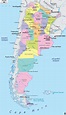 Large detailed administrative and political map of Argentina. Argentina ...