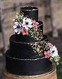 15 Unique Black Wedding Cakes - Find Your Cake Inspiration