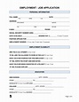 Free Job Application Form - Standard Template - PDF | Word – eForms