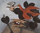 Georges Braque (d'après) Les colombes Toile et papier j… | Drouot.com