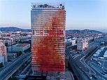 Jean Nouvel uses shades of blue, white and red in his skyscraper in ...
