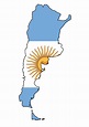 Argentina Flag Map - MapSof.net