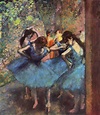 Edgar Degas. Dancers in blue. 1895 | Edgar degas art, Degas dancers ...