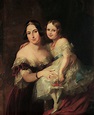 Feodora, Princess of Hohenlohe Langenburg with her Daughter Princess ...