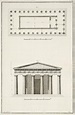 Plan of the Temple of Hephaestus (Thiseion) in Athens East view of the ...