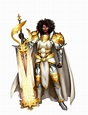 Female Black Human Paladin Knight - Pathfinder PFRPG DND D&D 3.5 5th ed ...