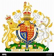 Wappen des Vereinigten Königreichs Großbritannien und Nordirland ...
