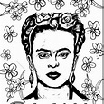 Frida Kahlo colorear - Colorear dibujos infantiles
