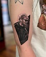 Layne Staley from Alice In Chains tattooed on the upper