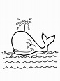 Whale coloring pages to download and print for free