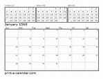 Download 1568 Printable Calendars