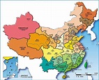 China map provinces - Map China provinces (Eastern Asia - Asia)