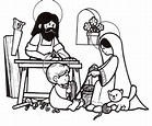 Jesus De Nazaret Para Colorear - Primer Domingo Lc 4 1 13 En Aquel ...