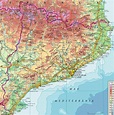 Mapa geográfico de Catalunya - Mapa Físico, Geográfico, Político ...