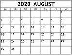 Printable Calendar July August 2020 | Calendar Printables Free Templates