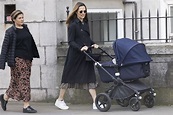 Pippa Middleton pushes baby Grace in a pram as she's seen for the first ...