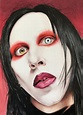 Marilyn Manson, colored pencils, me, 2020 : r/Art