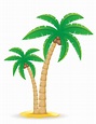 Ilustración de vector de árbol tropical de Palma 494506 Vector en Vecteezy