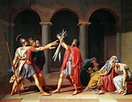 The Oath of the Horatii, 1786 Painting by Jacques-Louis David - Fine ...