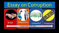 Article on Corruption Short Essay or Speech on corruption