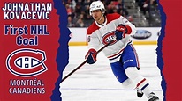 Johnathan Kovacevic #26 (Montréal Canadiens) first NHL goal Dec 6, 2022 ...