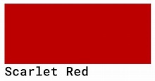 Scarlet Red Color Codes The Hex Rgb And Cmyk Values That You Need ...