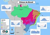 Mapa dos climas do Brasil com climogramas - TudoGeo