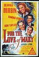 FOR THE LOVE OF MARY Original One sheet Movie Poster DEANNA DURBIN ...