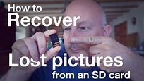 How to recover lost pictures from an SD card - YouTube