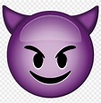Diablo Morado Emoji - Evil Emoji, HD Png Download - 983x983 (#1213196 ...