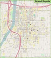 Grand Rapids downtown map - Ontheworldmap.com