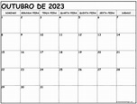 outubro de 2023 calendario grátis em português | Calendario outubro