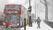 London Under Snow East Winter Snow Arrives In UK London 2019 - YouTube