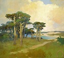 Arthur Frank Mathews Monterey Cypress, California painting - Monterey ...