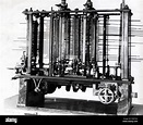 La machine analytique de Charles Babbage Photo Stock - Alamy