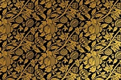 Remix de fondo floral dorado vintage de la obra de arte de william ...